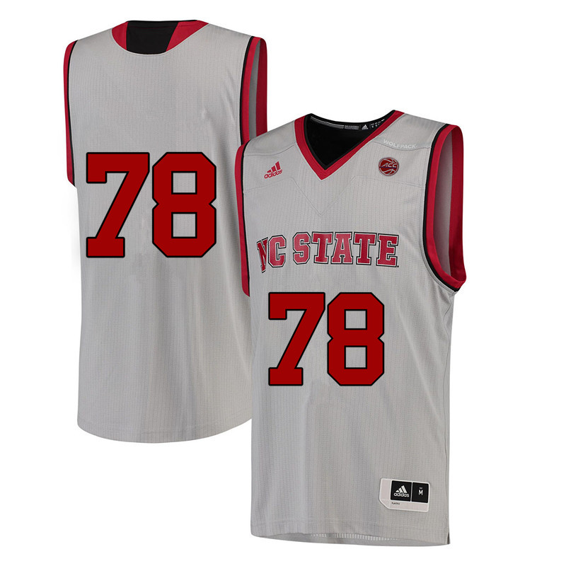 Men #78 Lou Pucillo NC State Wolfpack College Basketball Jerseys-White